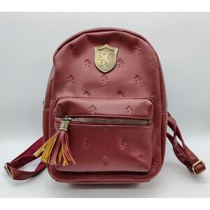 Bioworld Harry Potter Gryffindor Red Burgundy Quilted Mini Backpack Bag Purse‎